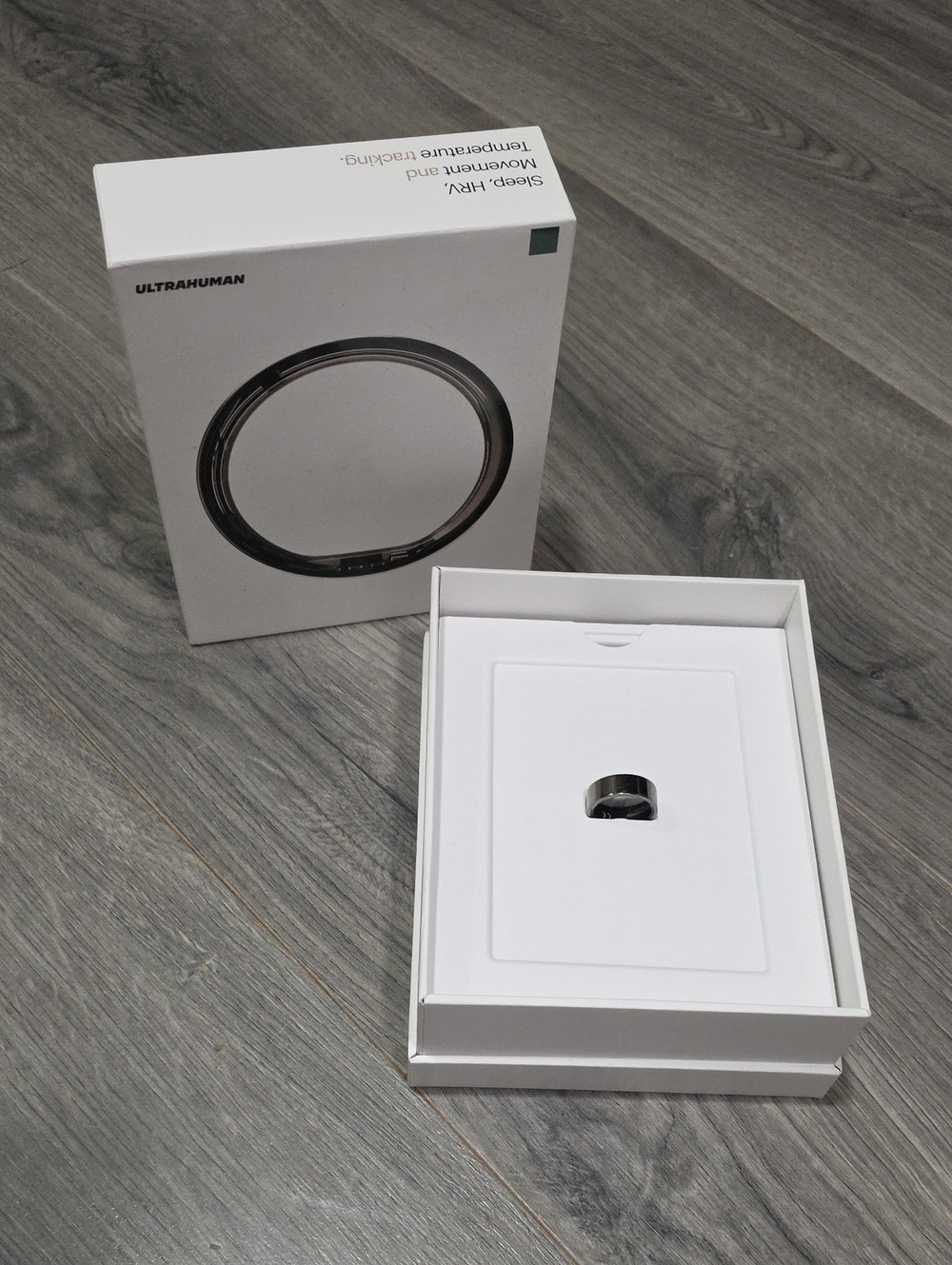 Black Ultrahuman Smart Ring - Health & Sleep Tracker